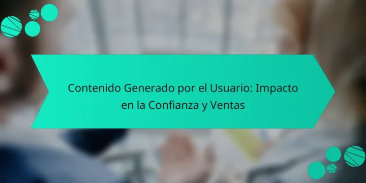 Contenido Generado por el Usuario: Impacto en la Confianza y Ventas
