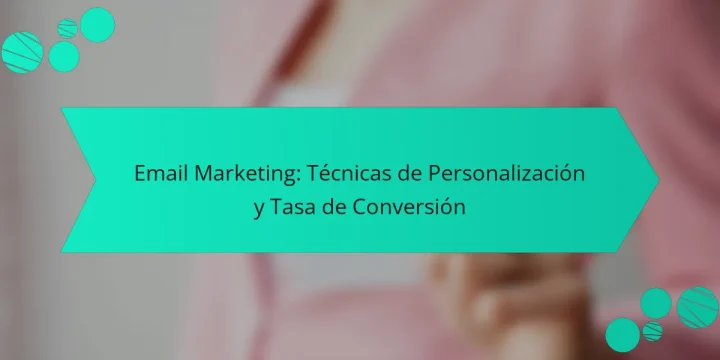 Email Marketing: Técnicas de Personalización y Tasa de Conversión