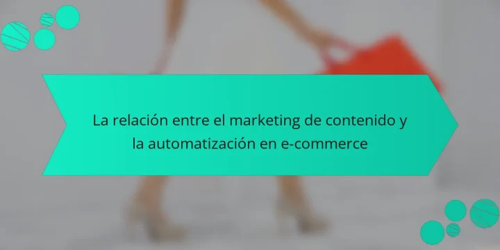 La relación entre el marketing de contenido y la automatización en e-commerce