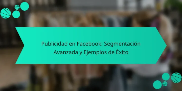 Publicidad en Facebook: Segmentación Avanzada y Ejemplos de Éxito