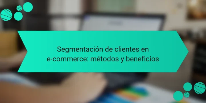 Segmentación de clientes en e-commerce: métodos y beneficios
